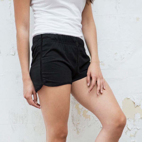 Skinni Fit Womens/Ladies Retro Training / Fitness Sports Shorts
