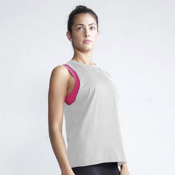 SF Womens/Ladies High Neck Sleeveless Vest / Top