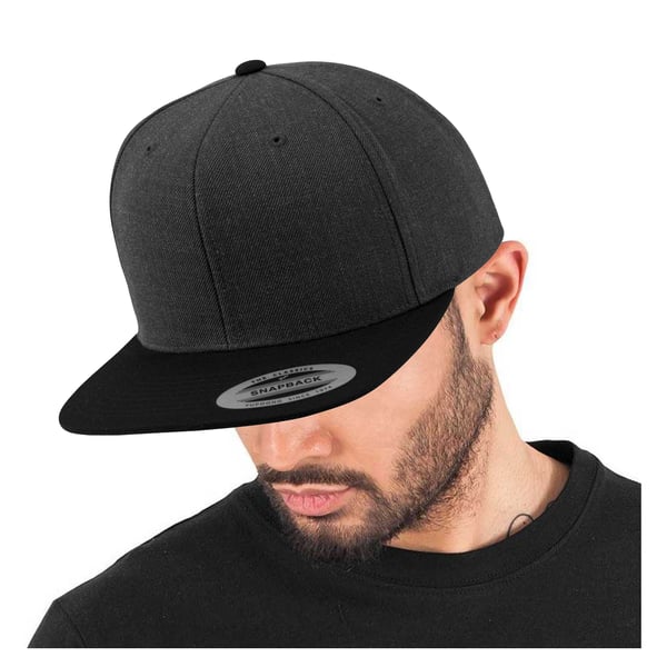 Yupoong Mens The Classic Premium Snapback 2-Tone Cap