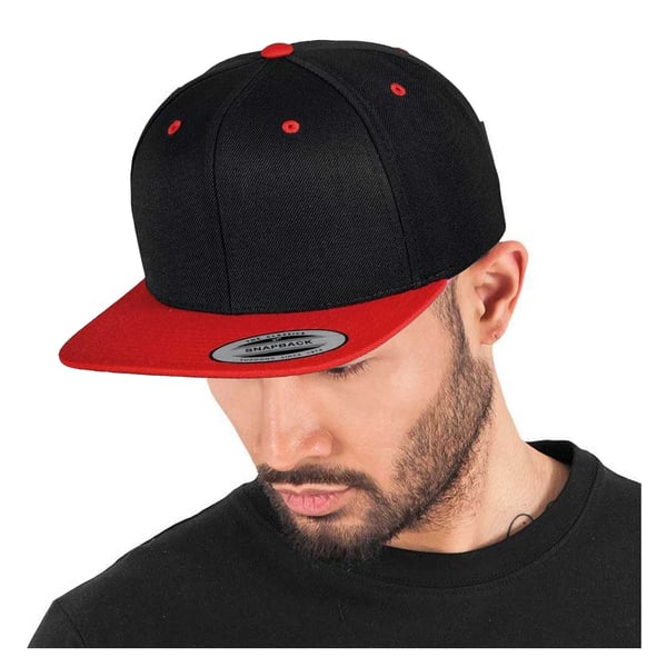 Yupoong Mens The Classic Premium Snapback 2-Tone Cap