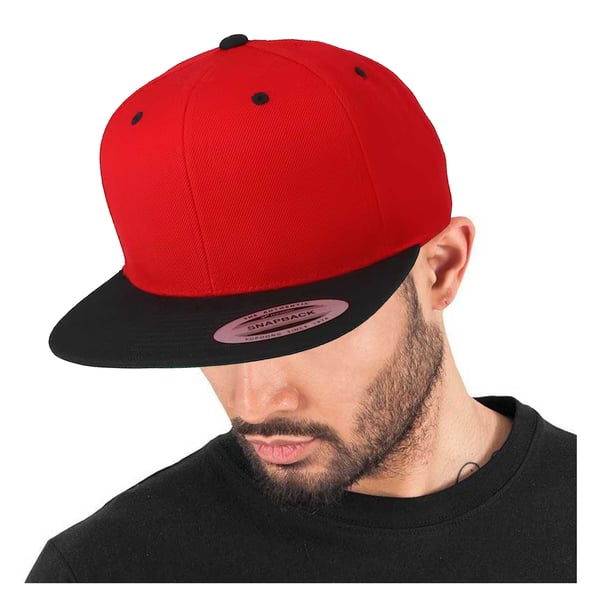 Yupoong Mens The Classic Premium Snapback 2-Tone Cap