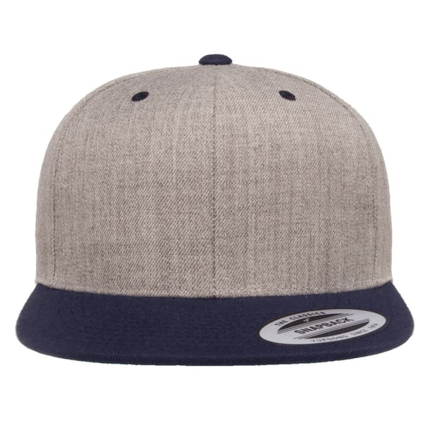 Yupoong Mens The Classic Premium Snapback 2-Tone Cap