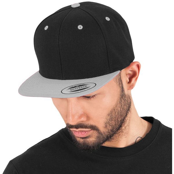 Yupoong Mens The Classic Premium Snapback 2-Tone Cap