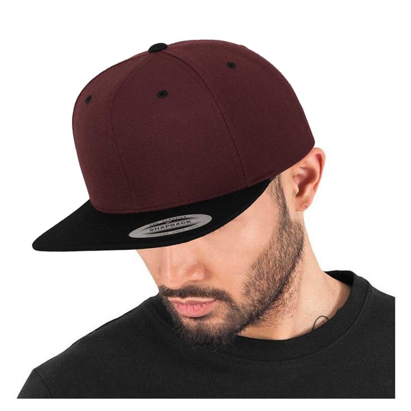 Yupoong Mens The Classic Premium Snapback 2-Tone Cap
