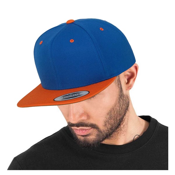 Yupoong Mens The Classic Premium Snapback 2-Tone Cap