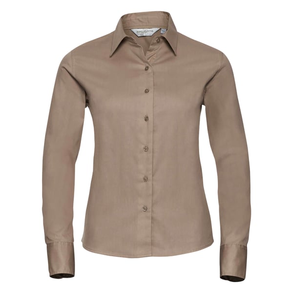 Russell Collection Womens/Ladies Long Sleeve Classic Twill Shirt