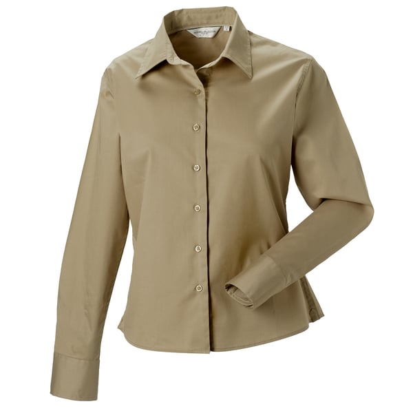 Russell Collection Womens/Ladies Long Sleeve Classic Twill Shirt