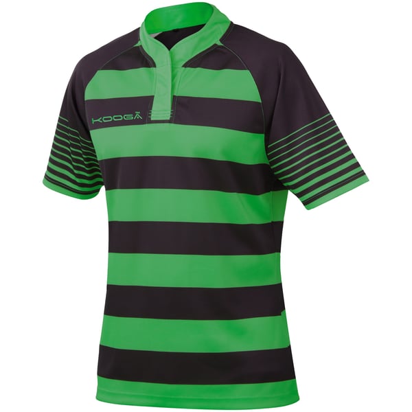 KooGa Boys Junior Touchline Hooped Match Rugby Shirt