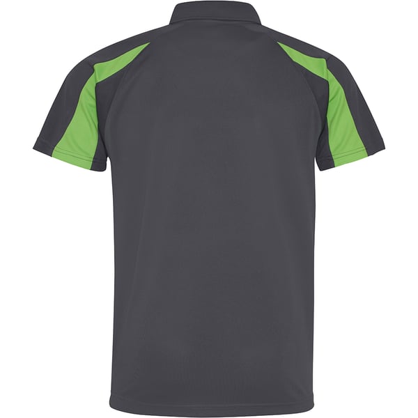 AWDis Just Cool Mens Short Sleeve Contrast Panel Polo Shirt