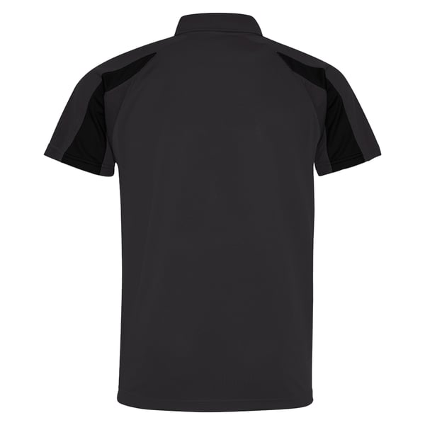 AWDis Just Cool Mens Short Sleeve Contrast Panel Polo Shirt