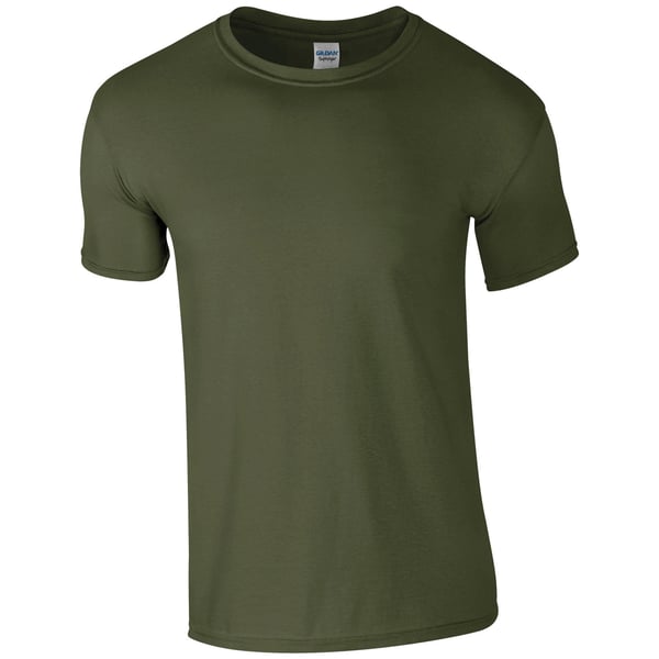 Gildan Herre kortærmet T-shirt i blød stil med korte ærmer