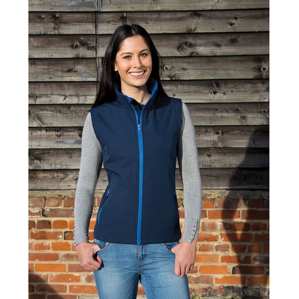 Result Core Womens/Ladies Printable Softshell Bodywarmer