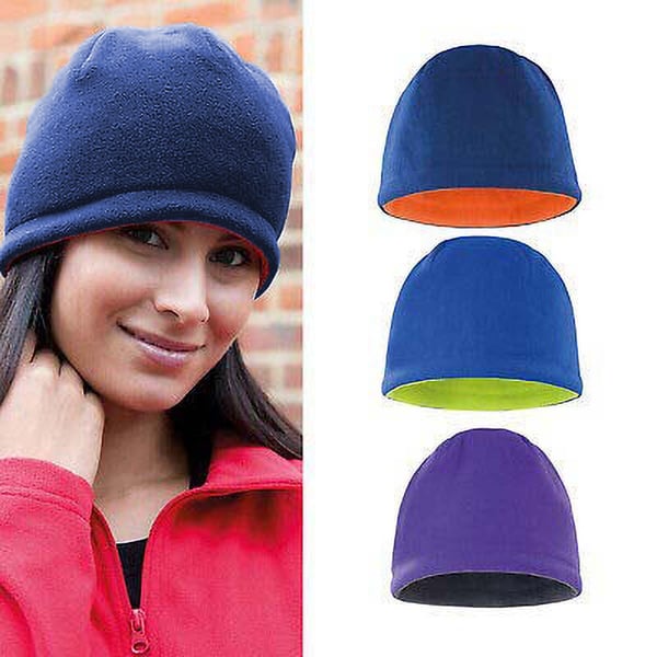 Result Unisex Winter Essentials Reversible Fleece Skull Hat