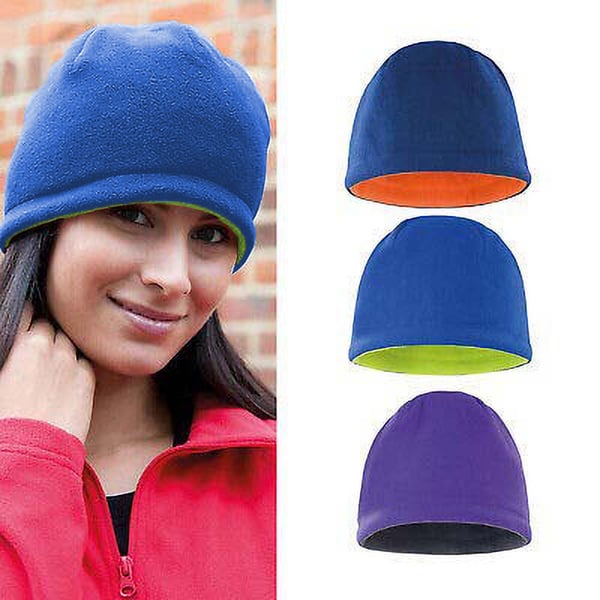 Result Unisex Winter Essentials Reversible Fleece Skull Hat