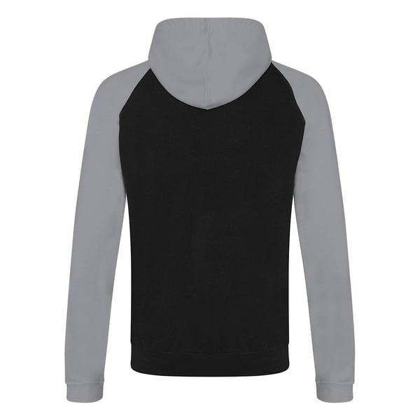 Awdis Just Hoods Adults Unisex Two Tone Hooded Baseball Sweatshirt/Hoodie