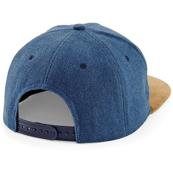 Beechfield Unisex Faux Suede Peak Snapback Cap
