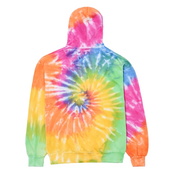 Colortone Unisex Rainbow Tie Dye Pullover hættetrøje