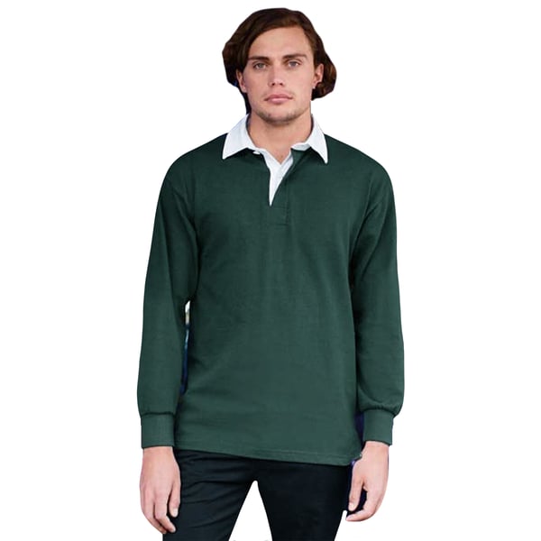 Front Row Mens Premium Long Sleeve Rugby Shirt/Top
