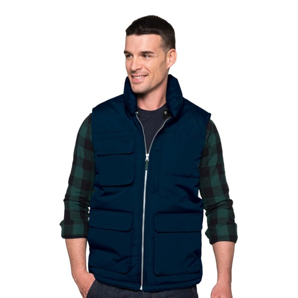 WK. Designed To Work Mens Quilted Full Zip Bodywarmer/Gilet