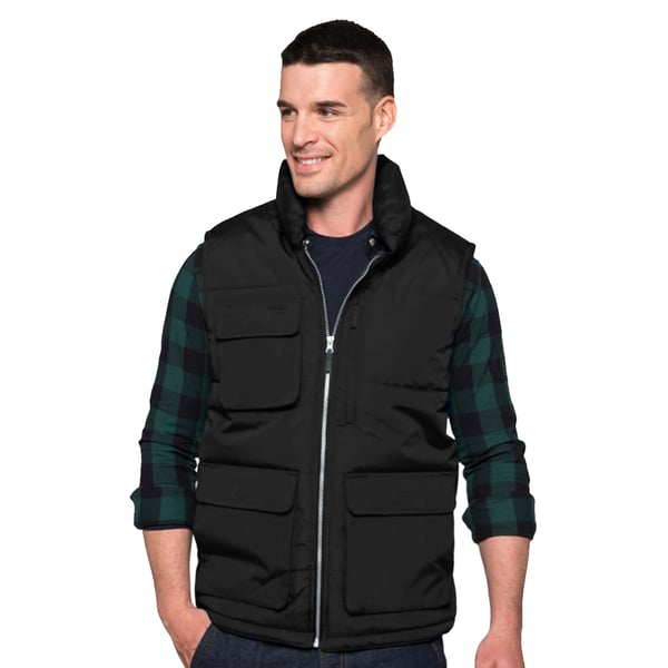 WK. Designed To Work Mens Quilted Full Zip Bodywarmer/Gilet