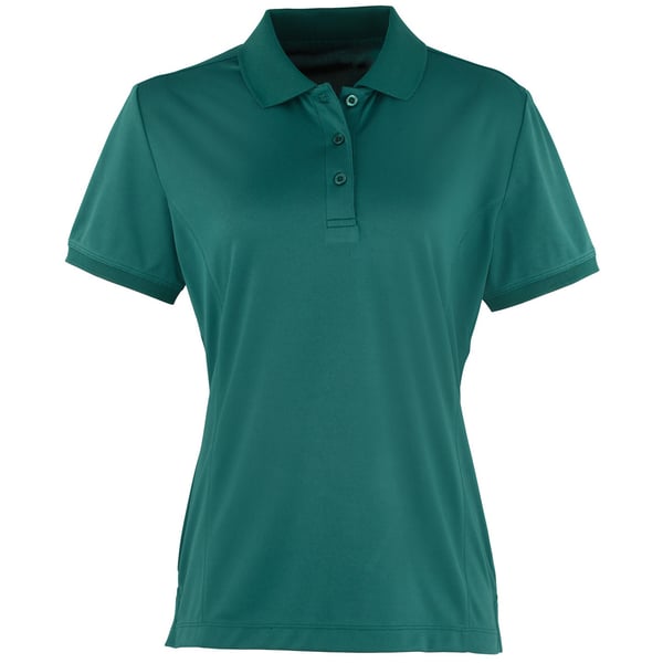 Premier Womens/Ladies Coolchecker Short Sleeve Pique Polo T-Shirt