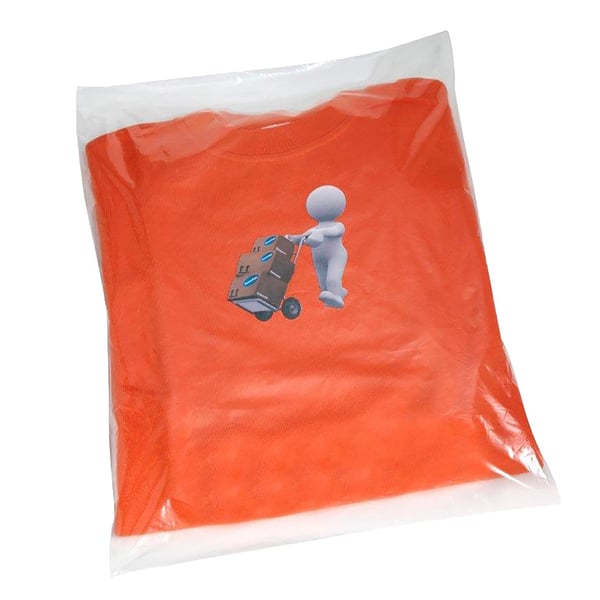 Essentials Klare polyethylen-tøjposer