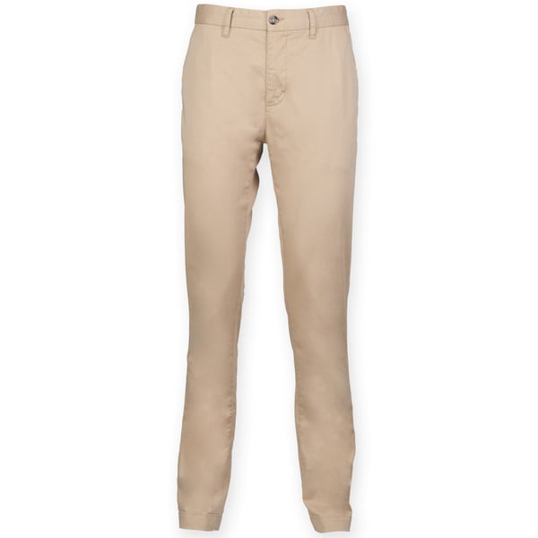Front Row Chinos i bomullsblandning med stretch för män