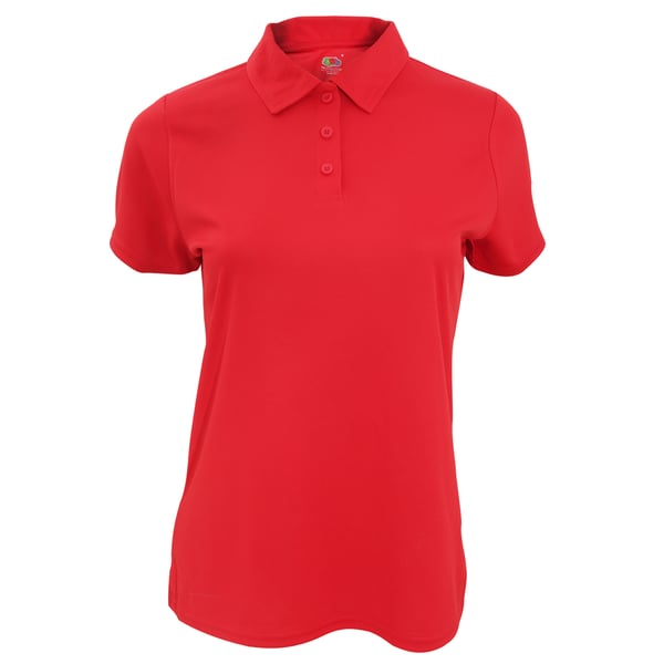 Fruit Of The Loom Womens/Ladies Moisture Wicking Lady-Fit Performance Polo Shirt