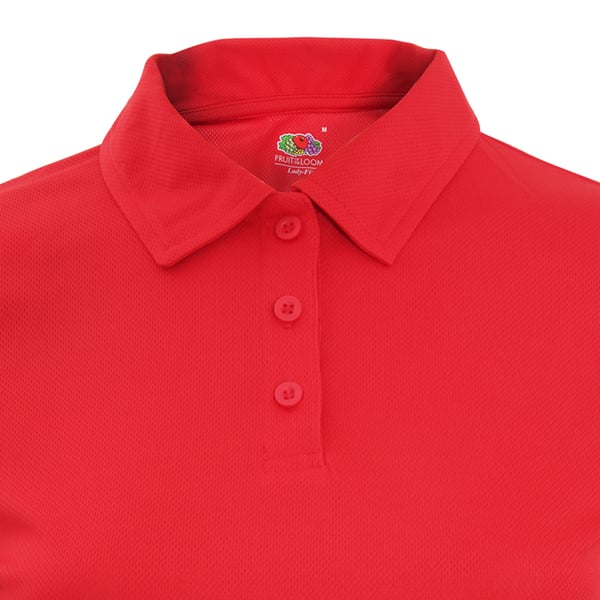 Fruit Of The Loom Womens/Ladies Moisture Wicking Lady-Fit Performance Polo Shirt