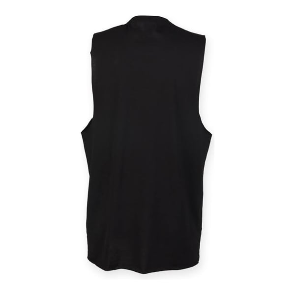 Skinnifit Mens High Neck Slash Armhole Vest