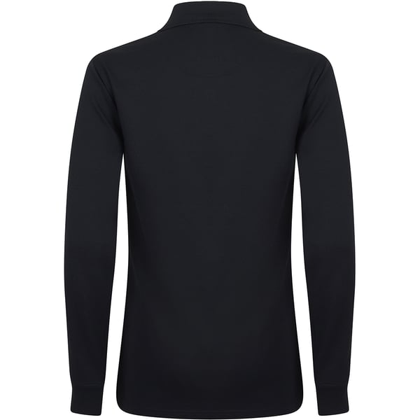 Henbury Mens Coolplus Moisture Wicking Long Sleeve Polo Shirt