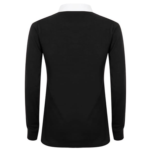 Front Row Womens/Ladies Long Sleeve Plain Sports Rugby Polo Shirt