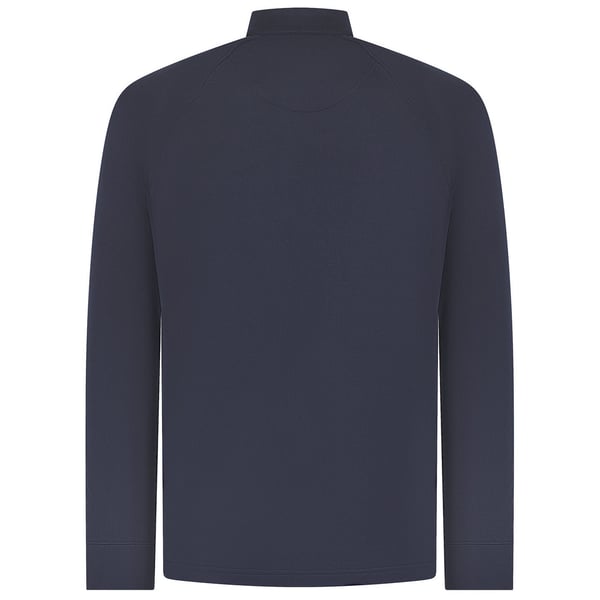 Henbury Mens Quarter Zip Long Sleeve Top