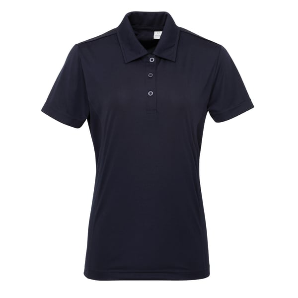 Tri Dri poloshirt med paneler med korte ærmer til kvinder/damer