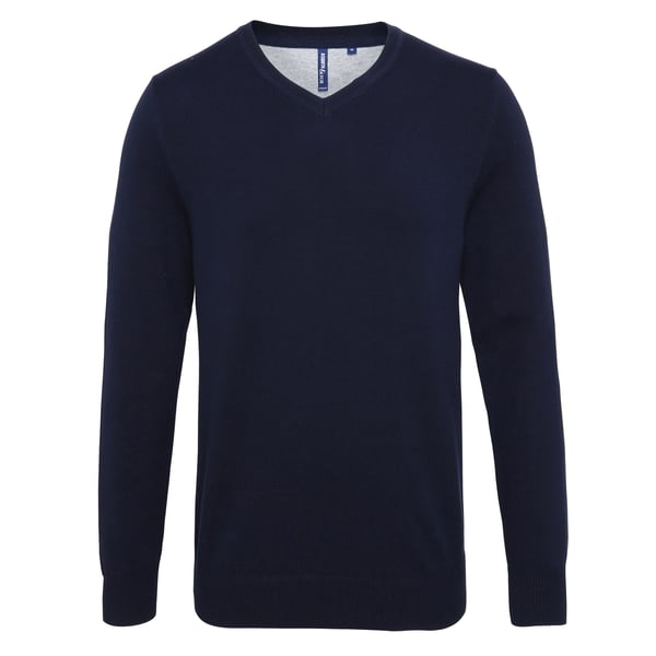 Asquith & Fox Herre Cotton Rich V-hals sweater
