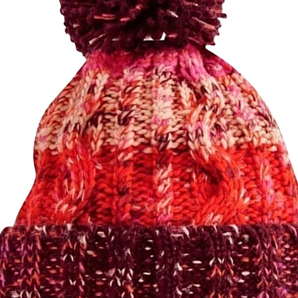 Beechfield Unisex Adults Corkscrew Knitted Pom Pom Beanie Hat