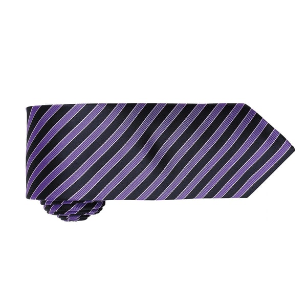 Premier Mens Double Stripe Pattern Formal Business Tie