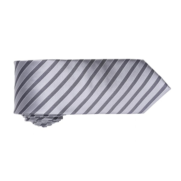 Premier Mens Double Stripe Pattern Formal Business Tie