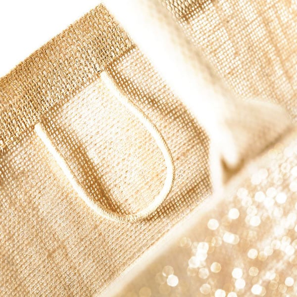 Westford Mill Metallic Shimmer Jute Shopper/Tote Bag