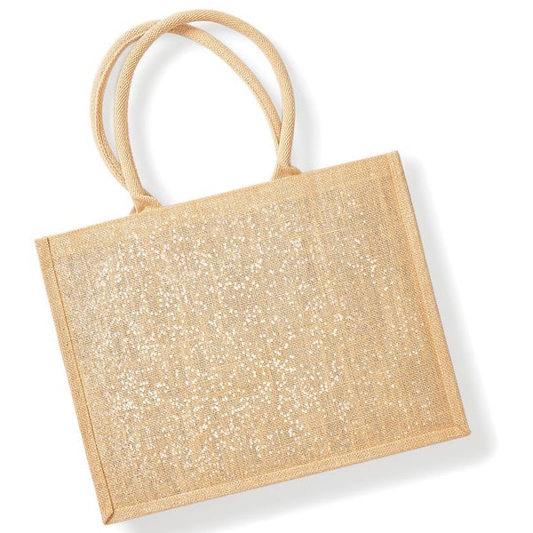 Westford Mill Metallic Shimmer Jute Shopper/Tote Bag