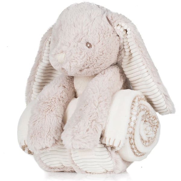 Mumbles Childrens/Kids Cute Plush Rabbit Toy With Blanket