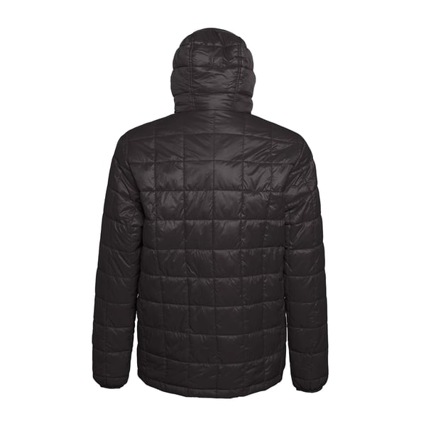 2786 Mens Box Quilt Hooded Zip Up Jacket