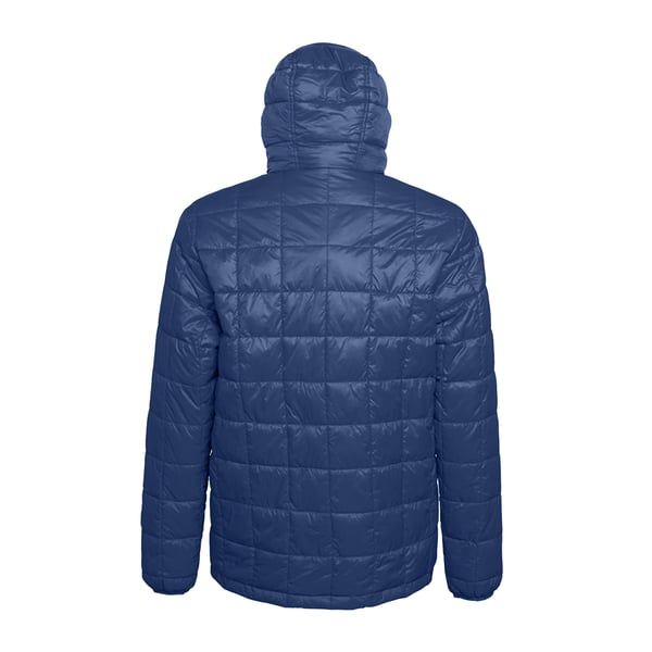 2786 Mens Box Quilt Hooded Zip Up Jacket
