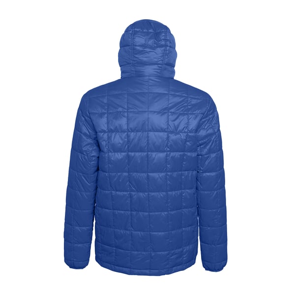 2786 Mens Box Quilt Hooded Zip Up Jacket