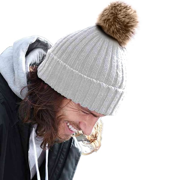 Beechfield Unisex-talvipipo, jossa käännetty reuna