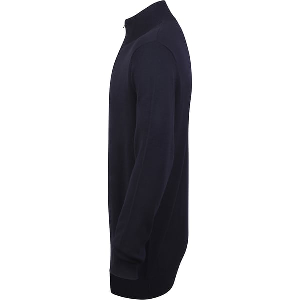 Henbury Mens 1/4 Zip Long Sleeve Jumper