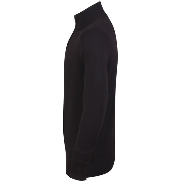 Henbury Mens 1/4 Zip Long Sleeve Jumper