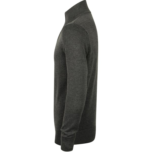 Henbury Mens 1/4 Zip Long Sleeve Jumper