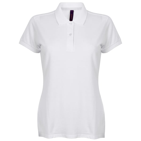 Henbury Womens/Ladies Micro-Fine Short Sleeve Polo Shirt