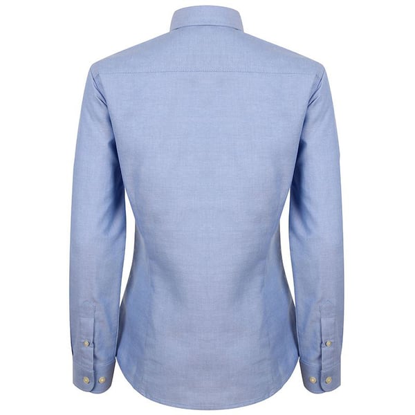 Henbury Womens/Ladies Modern Long Sleeve Oxford Shirt